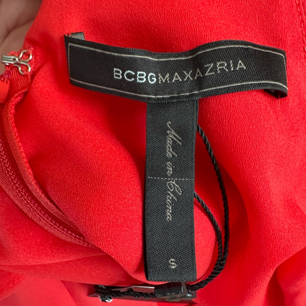 BCBGMaxAzria Red Ruffled Maxi Dress - Picture 6 of 7